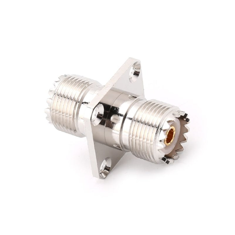 UHF SO239 Female To Female with Panel Mount RF Connector Adapter UHF SO239 Female To Female with Panel Mount RF Connector Adapter